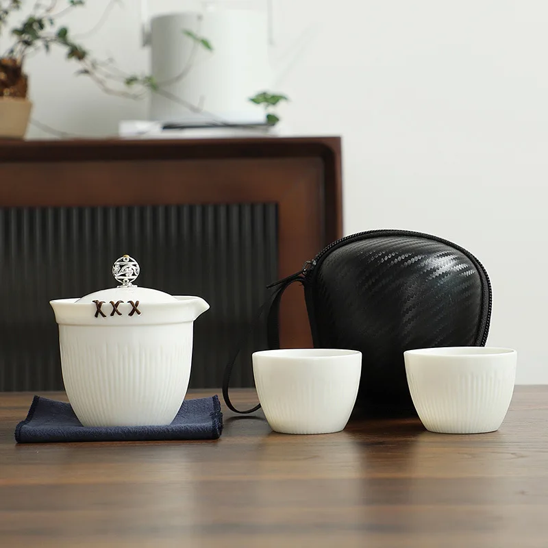 Chinese Designer White Teaware Lanolin Jade Kung Fu Travel Tea Set One Pot Two Cups Luxury Teaset Cool Unique Business Gift
Chinese Designer White Teaware Lanolin Jade Kung Fu Travel Tea Set One Pot Two Cups Luxury Teaset Cool Unique Business Gift
