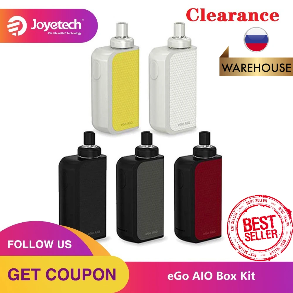 Распродажа для России Joyetech EGO AIO Box Kit 2100 мАч батарея с 2 мл атомайзером и BF SS316
