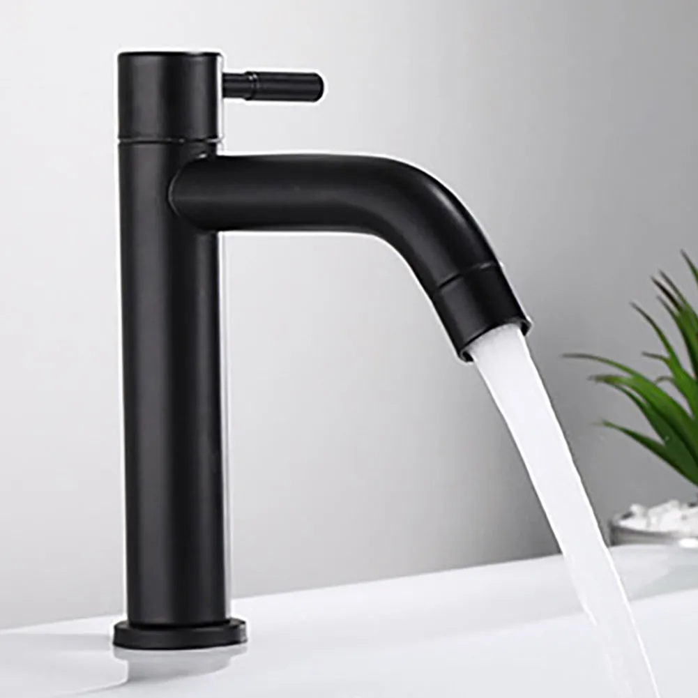 Stainless Steel Black Single Cold Sink Basin Faucet Bathroom Counter Kitchen Basin Faucet Cold Mixer Tap Single Hole
Stainless Steel Black Single Cold Sink Basin Faucet Bathroom Counter Kitchen Basin Faucet Cold Mixer Tap Single Hole