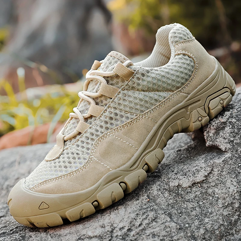 Outdoor Men Hiking Shoes Mesh Breathable Tactical Combat 2021 New Army Boots Desert Training Sneakers Anti-Slip Trekking Shoes
Outdoor Men Hiking Shoes Mesh Breathable Tactical Combat 2021 New Army Boots Desert Training Sneakers Anti-Slip Trekking Shoes