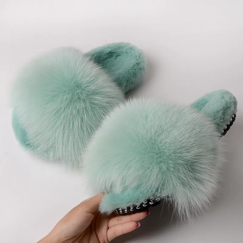 Fashion Summer Women Real Fox Fur Slides Female Fluffy Home Flip Flops Ladies Indoor Furry Sandals Girl Lovely Plush Slippers
Fashion Summer Women Real Fox Fur Slides Female Fluffy Home Flip Flops Ladies Indoor Furry Sandals Girl Lovely Plush Slippers