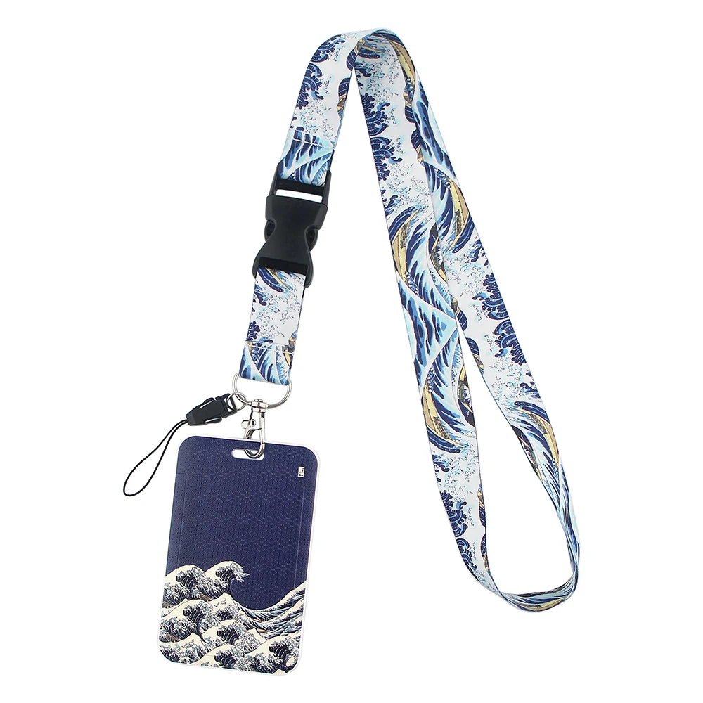 K2944 Art Painting Waves Multi-function Detachable Phone Straps Neck Lanyards for key ID Card Badge Holder Office Accessories
K2944 Art Painting Waves Multi-function Detachable Phone Straps Neck Lanyards for key ID Card Badge Holder Office Accessories