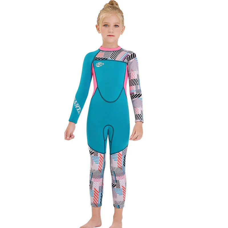 New children's swimsuit warm 2.5mm one-piece wetsuit women's long-sleeved cold-proof snorkeling surfing jellyfish suit
New children's swimsuit warm 2.5mm one-piece wetsuit women's long-sleeved cold-proof snorkeling surfing jellyfish suit