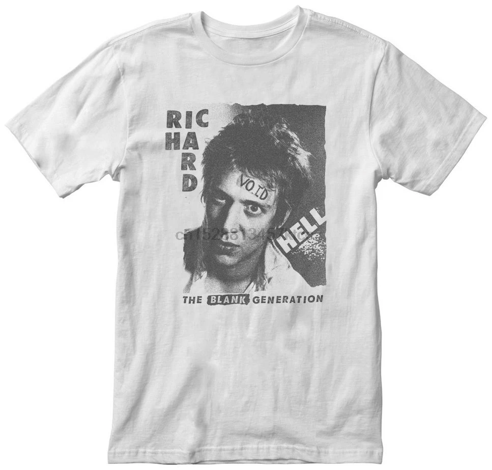 Мужская белая футболка чистого поколения Ричард Хелл Новинка! S M L XL 2XL 3XL 100% хлопок