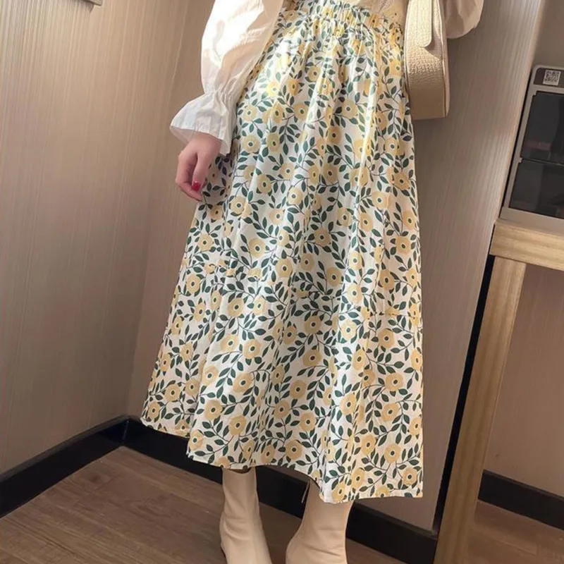 Свободные юбки PEONFLYGreen с цветочным принтом, новые корейские эластичные шифоновые трапециевидные пляжные повседневные юбки в стиле ретро Ха...
Свободные юбки PEONFLYGreen с цветочным принтом, новые корейские эластичные шифоновые трапециевидные пляжные повседневные юбки в стиле ретро Ха...
