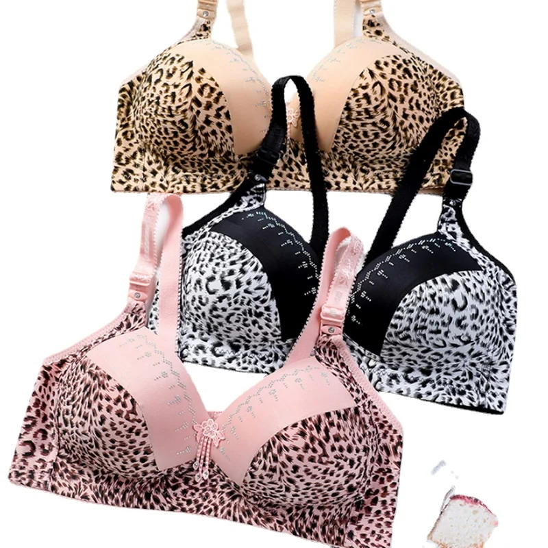 Fashion Leopard Print Yoga Bra Sexy Black Button Underwear Push Up Bra Buckle Female Anti-Sagging Large Size Bra Plus Size Ling
Fashion Leopard Print Yoga Bra Sexy Black Button Underwear Push Up Bra Buckle Female Anti-Sagging Large Size Bra Plus Size Ling