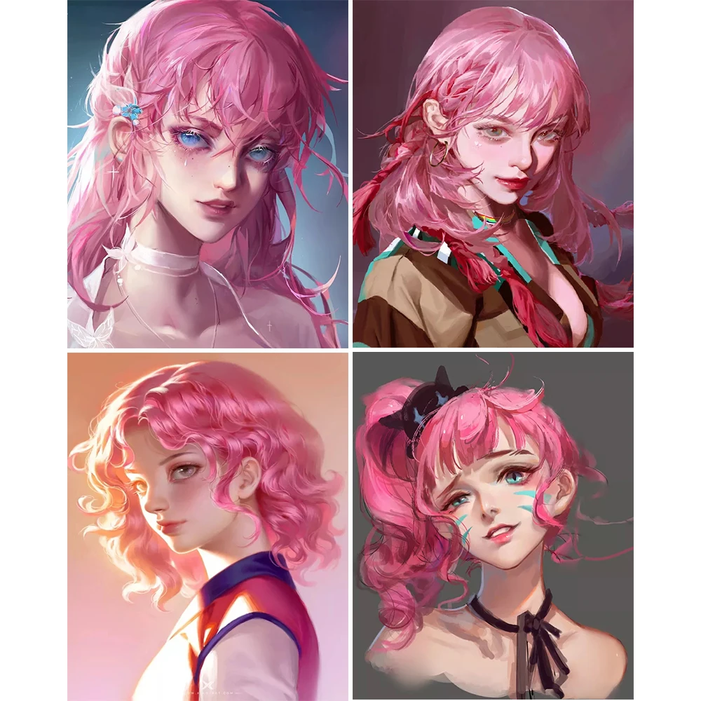 5D Diy Diamond Painting Pink Hair Girl Cartoon Diamond Embroidery Cross Stitch New Product Mosaic Set Home Decoration Gift
5D Diy Diamond Painting Pink Hair Girl Cartoon Diamond Embroidery Cross Stitch New Product Mosaic Set Home Decoration Gift