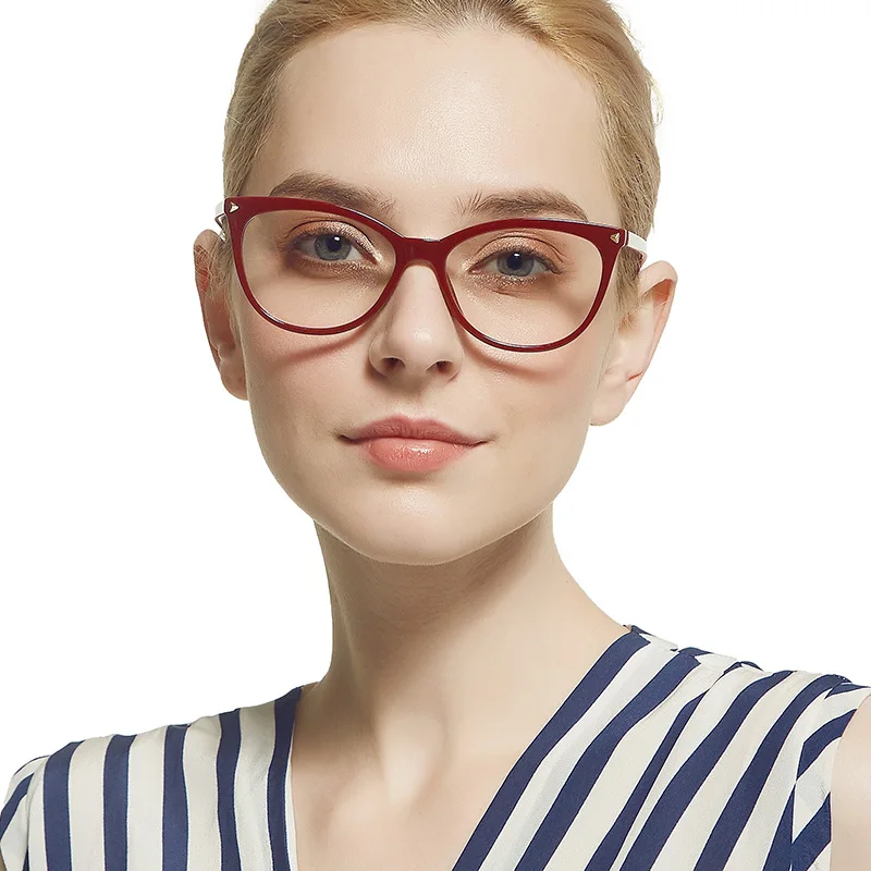 Women Fashion Round Eyeglasses Frame Rivet Style Sexy Cat Eye Finished Myopia Optical Glasses for Men -1.0 -1.5 -2.0 -2.5 -3.0
Women Fashion Round Eyeglasses Frame Rivet Style Sexy Cat Eye Finished Myopia Optical Glasses for Men -1.0 -1.5 -2.0 -2.5 -3.0