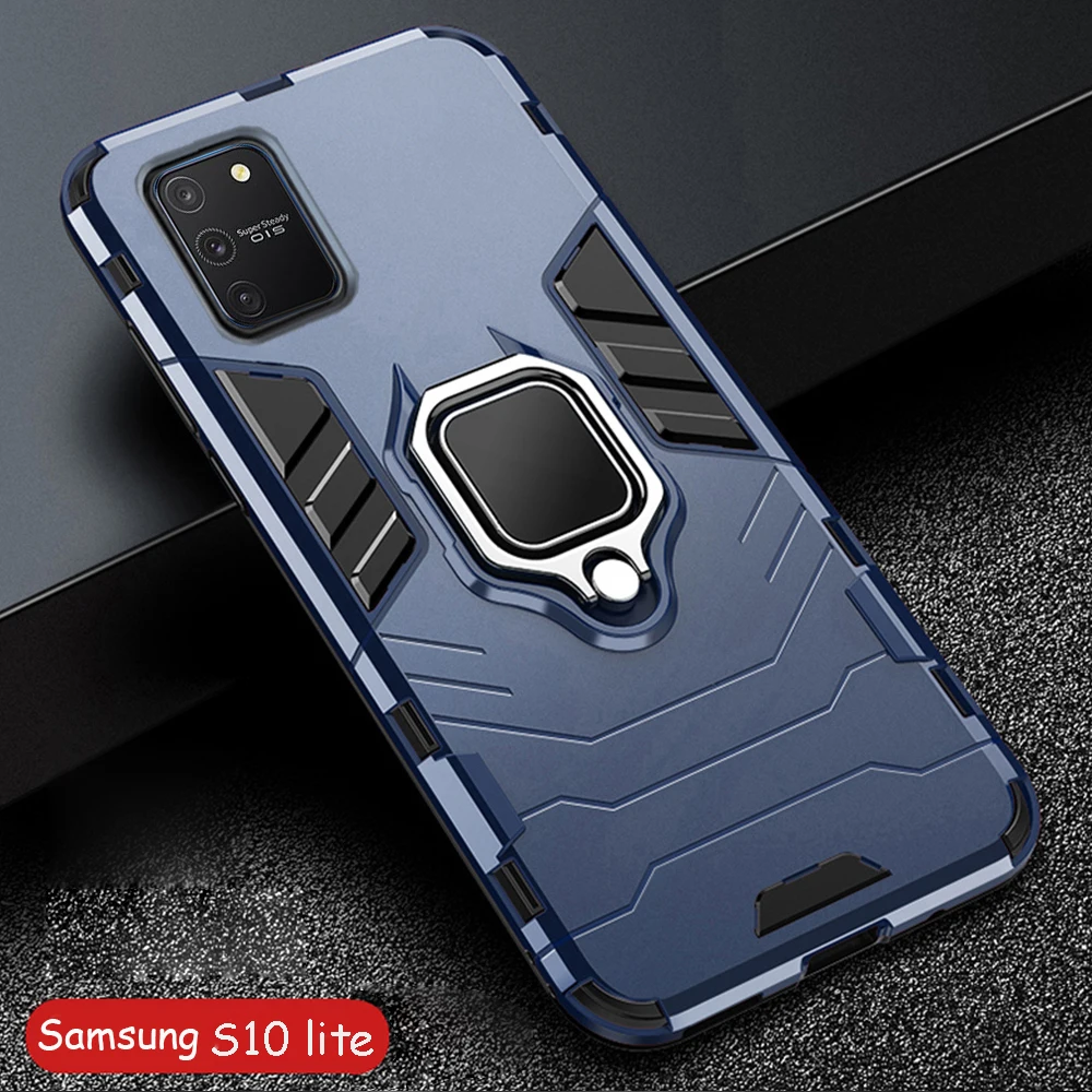 For Samsung Galaxy S10 Lite Case Armor PC Cover Metal Ring Holder Phone Case for Samsung S 10 Lite SM-G770F/DS(M) Cover Bumper
For Samsung Galaxy S10 Lite Case Armor PC Cover Metal Ring Holder Phone Case for Samsung S 10 Lite SM-G770F/DS(M) Cover Bumper