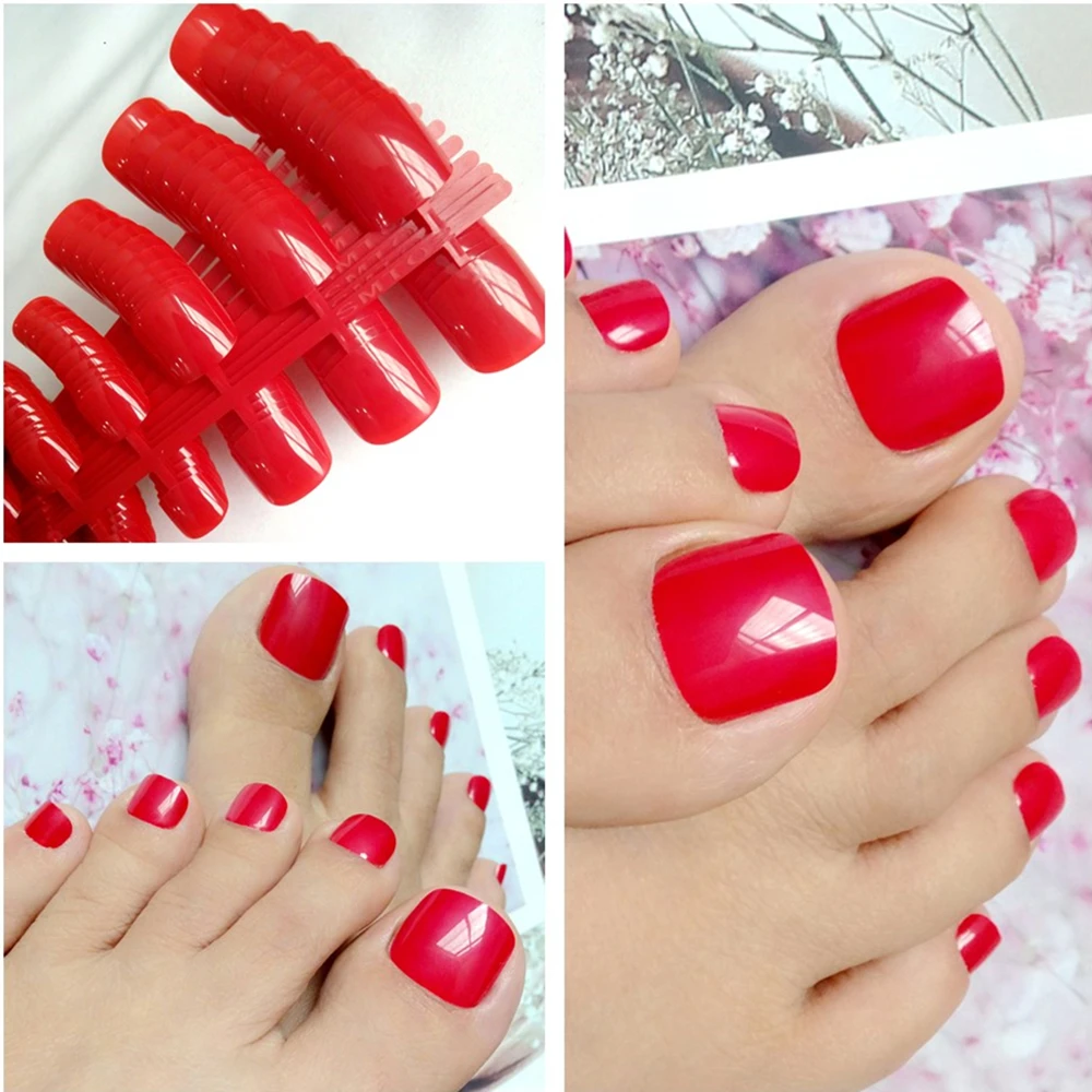 Wholesale 240Pcs Acrylic Fake Toenail Deep Red Flase Toe Nails For Design DIY Salon Tips Manicure Tools 
Wholesale 240Pcs Acrylic Fake Toenail Deep Red Flase Toe Nails For Design DIY Salon Tips Manicure Tools