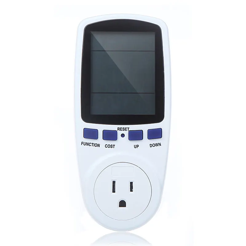 US Plug Power Meter wattmeter Wattage Voltage Current Frequency Monitor watt meter with Power Factor LCD Cost Overload 120V
US Plug Power Meter wattmeter Wattage Voltage Current Frequency Monitor watt meter with Power Factor LCD Cost Overload 120V