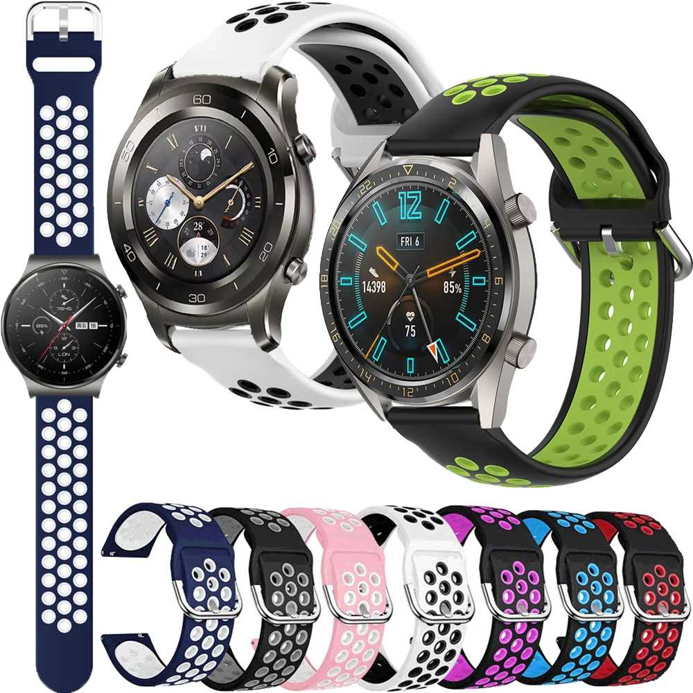 Silicone Strap For Huawei watch GT/GT2 pro/GT2 46/2 pro Wristband For Honor magic 1/2/2 46 Breathable Easy install Accessories
Silicone Strap For Huawei watch GT/GT2 pro/GT2 46/2 pro Wristband For Honor magic 1/2/2 46 Breathable Easy install Accessories