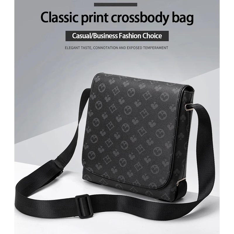 Luxury Men's Crossbody Bag Flip Cover Male Bag European and American Fashion Shoulder Messenger Bag for Men Business Bag
Luxury Men's Crossbody Bag Flip Cover Male Bag European and American Fashion Shoulder Messenger Bag for Men Business Bag
