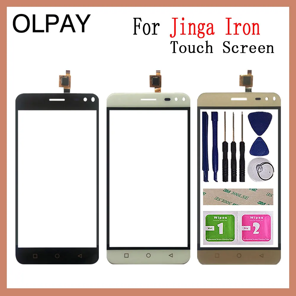 100% новый сенсорный экран мобильного телефона 5 0 дюйма для Jinga Iron Переднее стекло