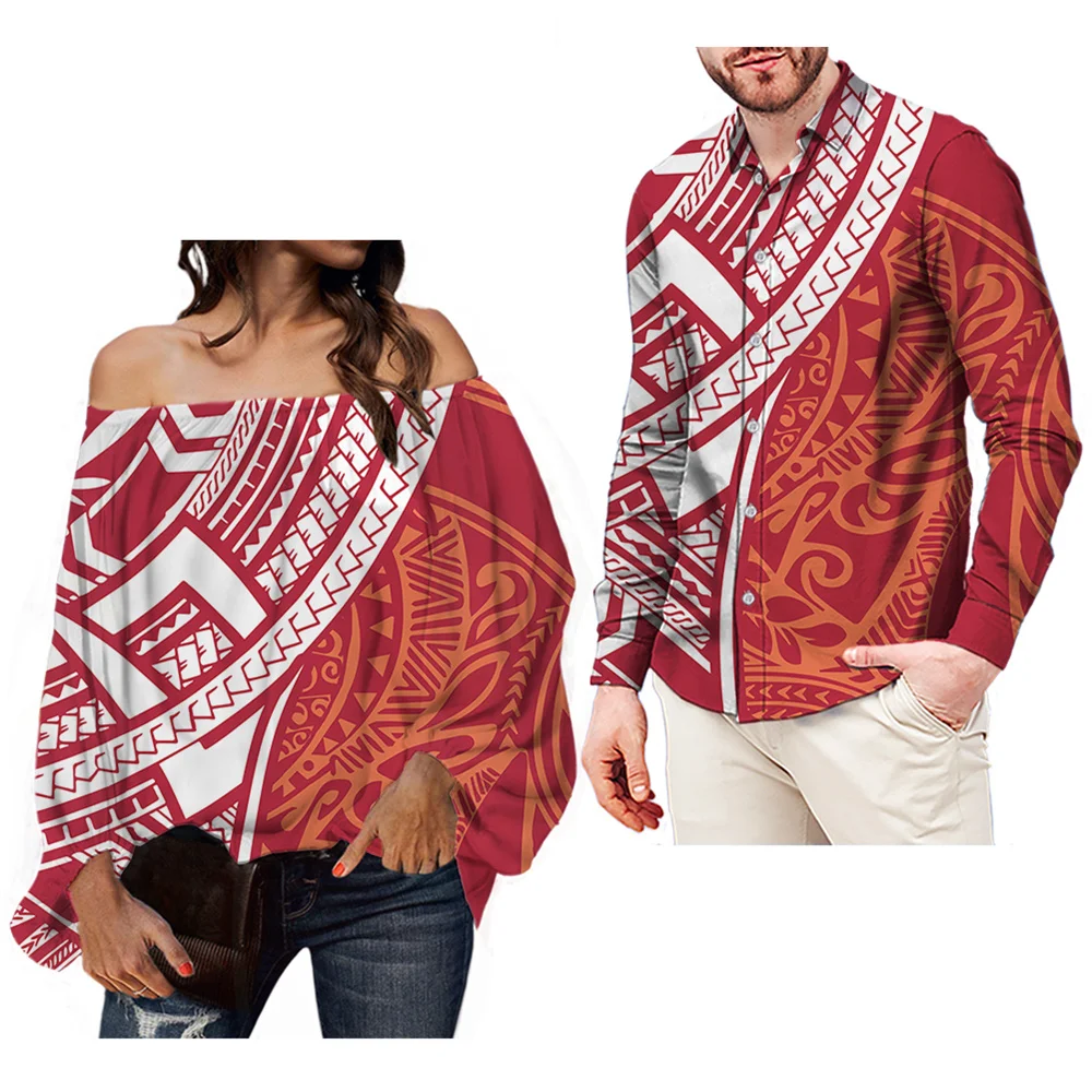 Red Samoa Tattoo Polynesian Tribal Printed Women's Sexy Off The Shoulder Blouse Elegant Fits Tops Lantern Long Sleeve Blusen
Red Samoa Tattoo Polynesian Tribal Printed Women's Sexy Off The Shoulder Blouse Elegant Fits Tops Lantern Long Sleeve Blusen
