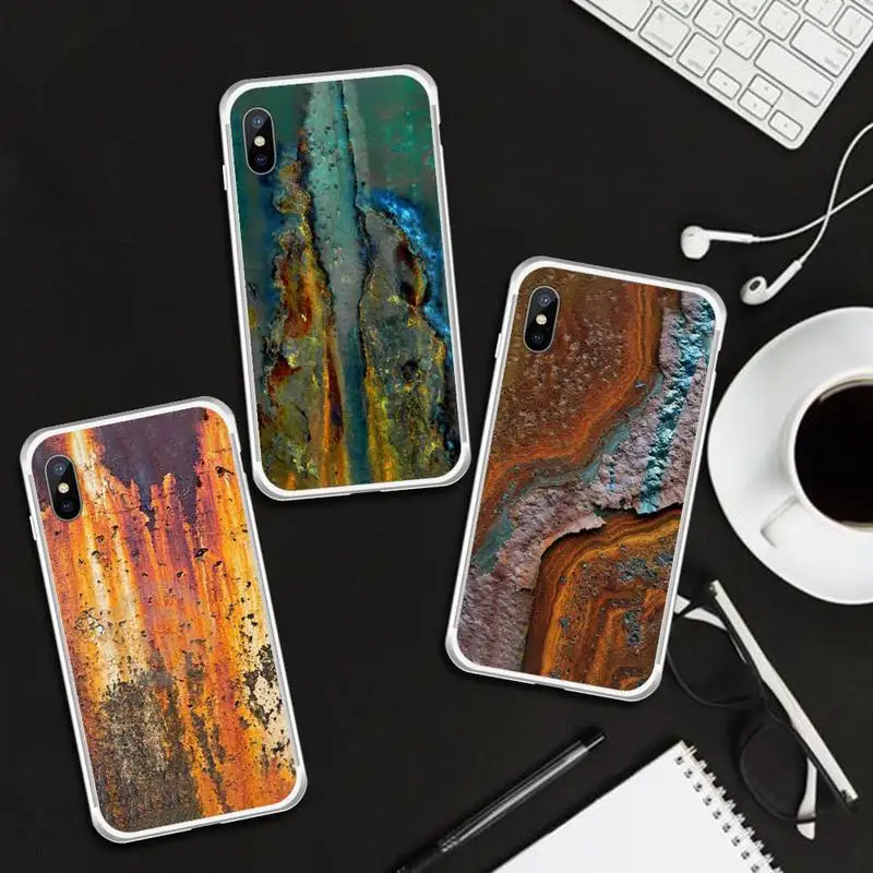 Rusty style Iron Phone Case Transparent for iPhone 6 7 8 11 12 s mini pro X XS XR MAX Plus cover funda shell
Rusty style Iron Phone Case Transparent for iPhone 6 7 8 11 12 s mini pro X XS XR MAX Plus cover funda shell