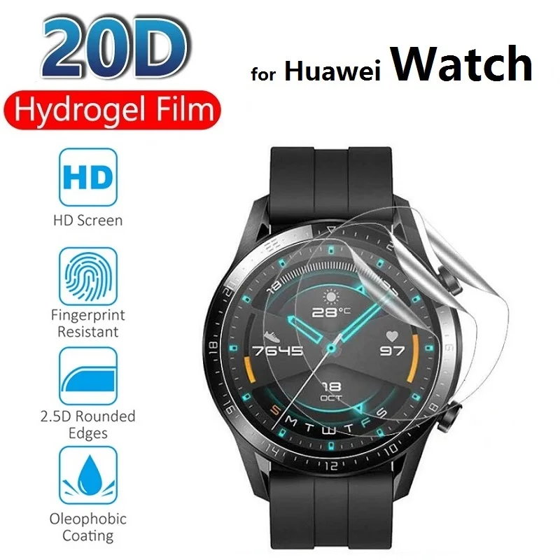 2 шт. Гидрогелевая Защитная пленка для Huawei Watch GT 2e Pro 46 мм 42 (не стекло) экрана|Защита