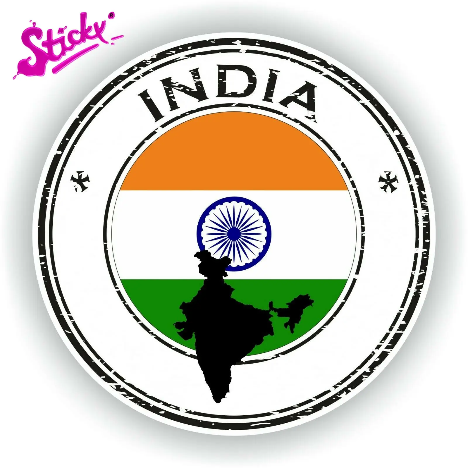 STICKY India Country Map Badge Sticker Decal For Car Truck Laptop Tablet Fridge Door Decals Guitar Window Stickers
STICKY India Country Map Badge Sticker Decal For Car Truck Laptop Tablet Fridge Door Decals Guitar Window Stickers