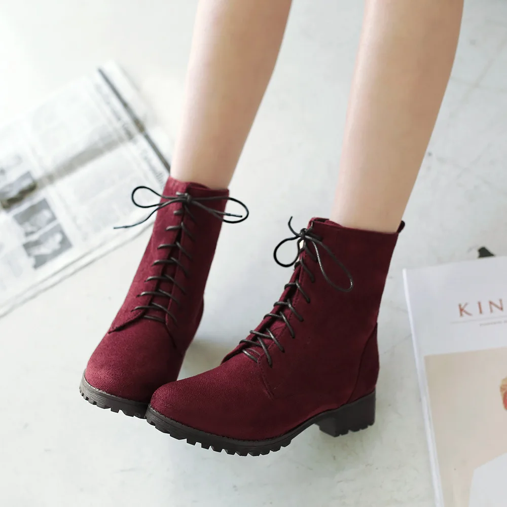 2019Hot Sale Woman Flock Ankle Boots with Round Toe Square Heels Plush Short Martin Boots Comfort Fashion Casual Shoes Boots
2019Hot Sale Woman Flock Ankle Boots with Round Toe Square Heels Plush Short Martin Boots Comfort Fashion Casual Shoes Boots