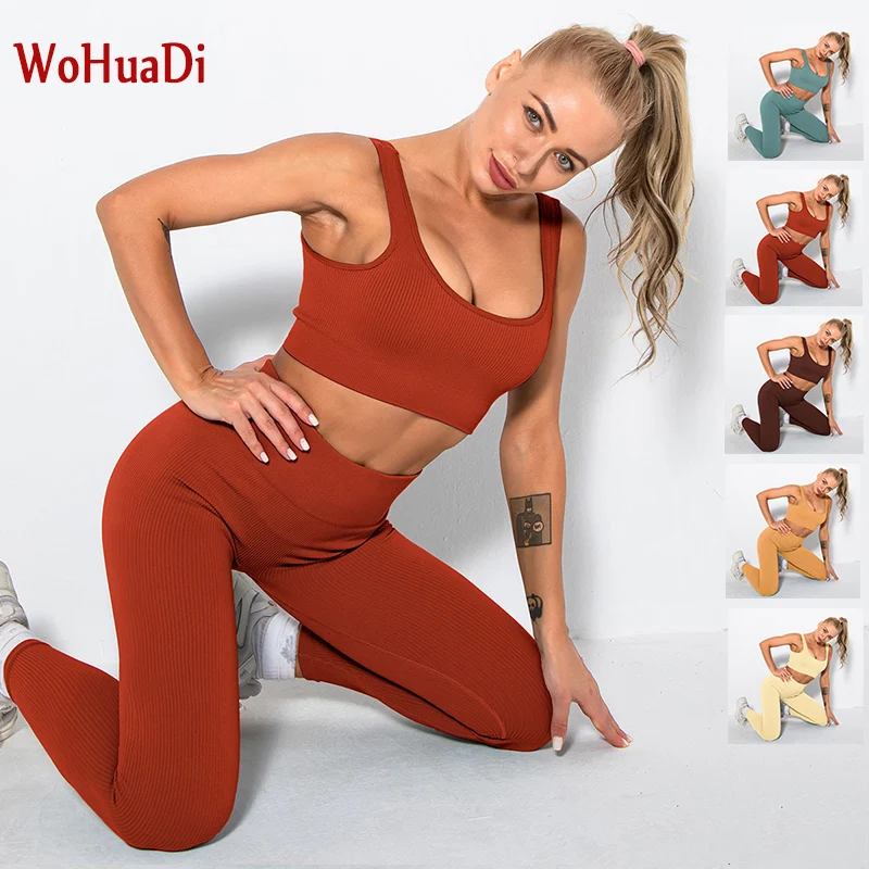WOHUADI Summer Seamless Gym Set Women Fitness Yoga Suits High Waist Leggings Push Up Sports Bra Top Sportswear Workout Clothes
WOHUADI Summer Seamless Gym Set Women Fitness Yoga Suits High Waist Leggings Push Up Sports Bra Top Sportswear Workout Clothes