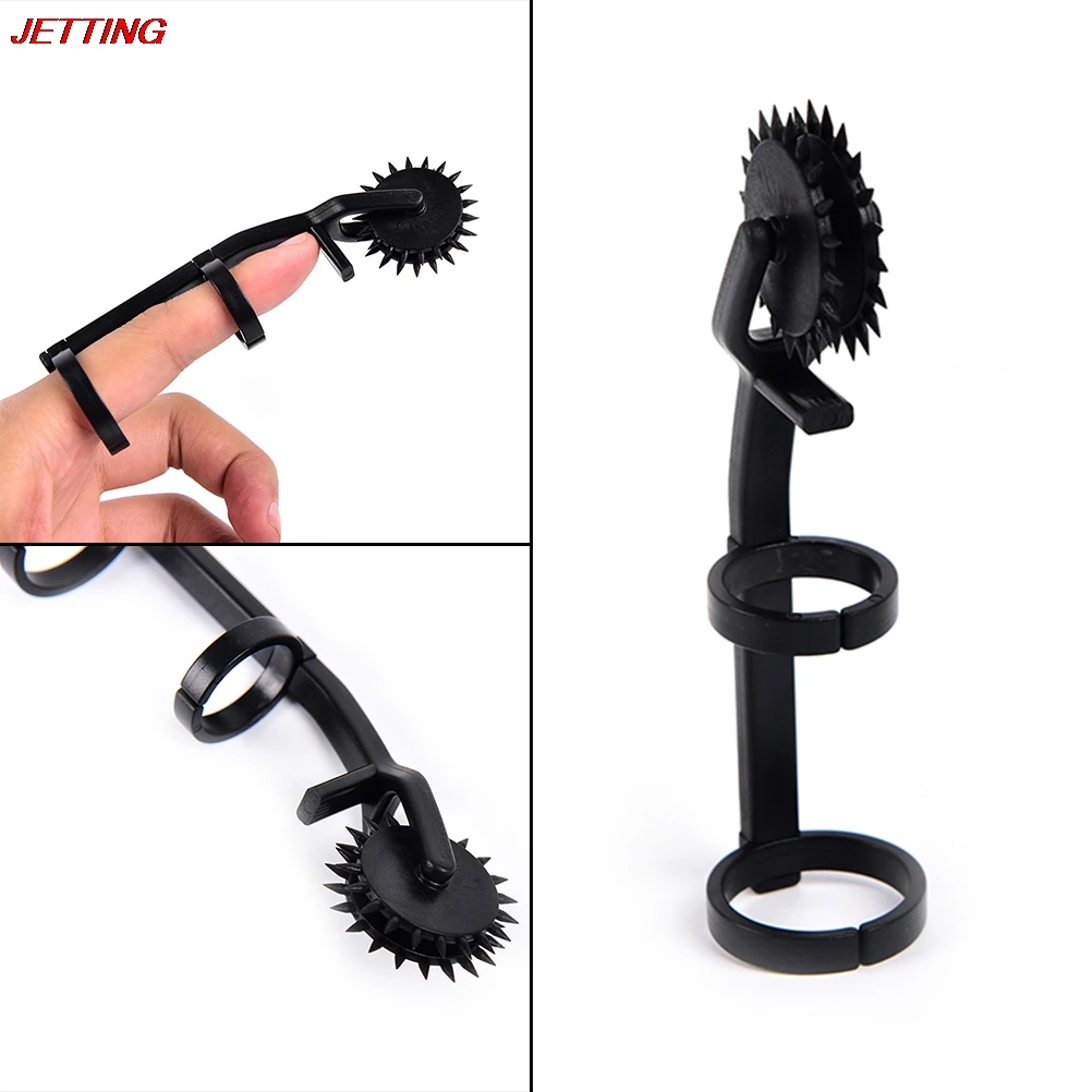Эротическая стимуляция Wartenberg Pinwheel Фетиш иглы на палец колеса инструмент для