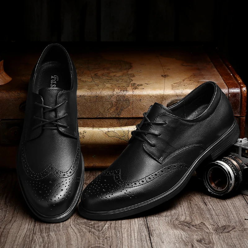 Shoes Men genuine Leather business dress Sneaker Black Oxfords Men Casual Loafers Lightweight Comfort wedding party Shoes s5
Shoes Men genuine Leather business dress Sneaker Black Oxfords Men Casual Loafers Lightweight Comfort wedding party Shoes s5