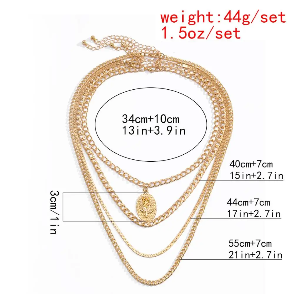 Lacteo Vintage Star Moon Rose Lock Pendant Necklace for Women Hip Hop Multi Layered Snake Chain Choker Necklace Christmas Gift
Lacteo Vintage Star Moon Rose Lock Pendant Necklace for Women Hip Hop Multi Layered Snake Chain Choker Necklace Christmas Gift