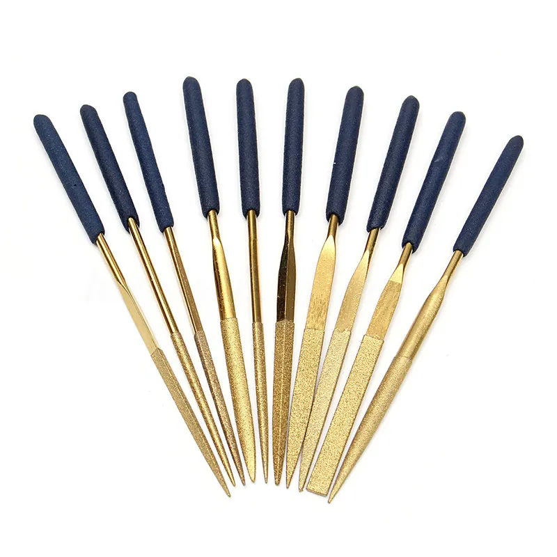 10Pcs Titanium Diamond Coating Needle Flat File Set Metal Working Craft Tools
10Pcs Titanium Diamond Coating Needle Flat File Set Metal Working Craft Tools