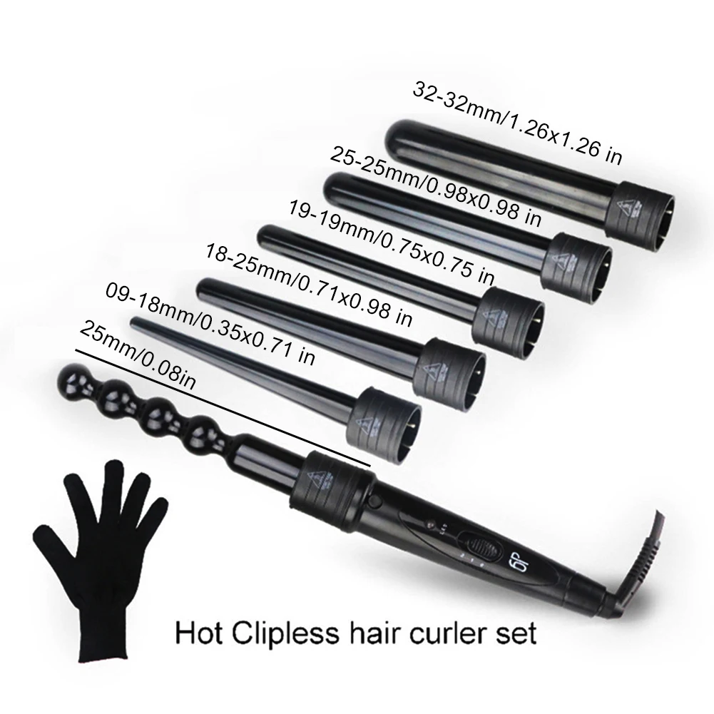 Hair Curling Wand Set 5 In 1 Rotating Electric Looper Hair Curlers Rollers 9-32mm Hair Waver Wand Curling Temperature Adjustment
Hair Curling Wand Set 5 In 1 Rotating Electric Looper Hair Curlers Rollers 9-32mm Hair Waver Wand Curling Temperature Adjustment