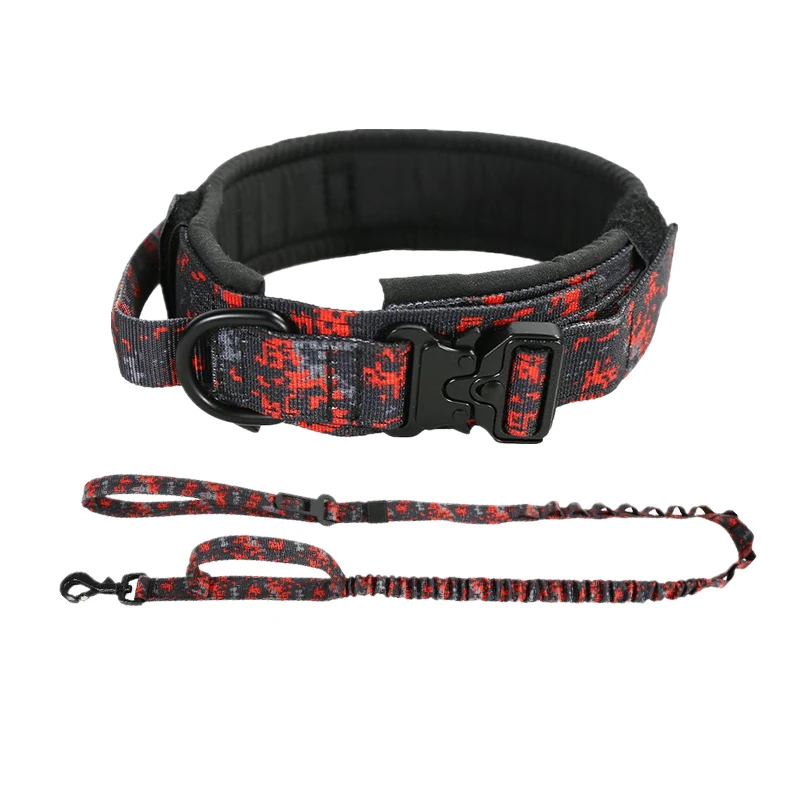 Pet Outdoor Training Camouflage Dog Collar Medium Large Dogs Durable Pet Accessories Military Tactical Dog Collar and Leash Set
Pet Outdoor Training Camouflage Dog Collar Medium Large Dogs Durable Pet Accessories Military Tactical Dog Collar and Leash Set