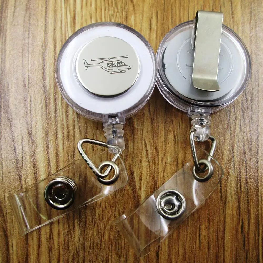 Вертолет ID Badge Reel подарок для Него/ее друга семья выдвижной отдача id badge holder work