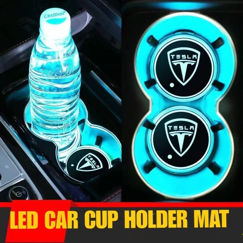 2Pcs Universal Car Cup Holder LED RGB Light Mat Pad Drink Coaster Auot Interior Decoration Accessories For Tesla Model X 3
2Pcs Universal Car Cup Holder LED RGB Light Mat Pad Drink Coaster Auot Interior Decoration Accessories For Tesla Model X 3