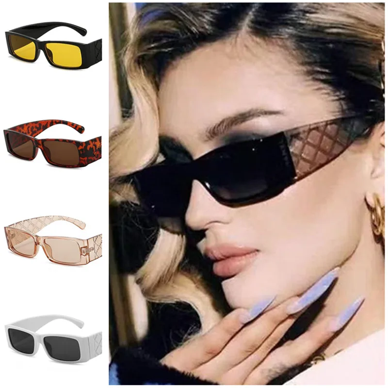 NEW Sunglasses Small Frame Sun Glasses Unisex Rectangle Eyeglasses Anti-UV Spectacles Personality Wide Twist Temples Adumbral
NEW Sunglasses Small Frame Sun Glasses Unisex Rectangle Eyeglasses Anti-UV Spectacles Personality Wide Twist Temples Adumbral