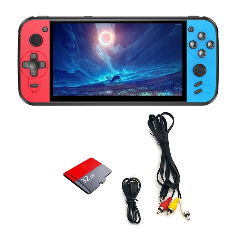 H7JF X16 8G/8G+32G Portable 6.5 inch Screen Video Handheld Retro Video Game Console
H7JF X16 8G/8G+32G Portable 6.5 inch Screen Video Handheld Retro Video Game Console