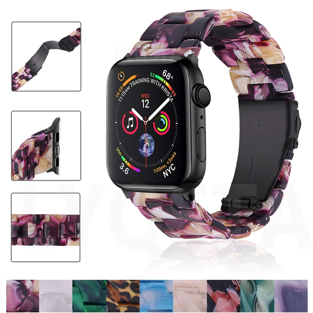 Newest Sport for Apple Watch Band Series 6 1 2 3 4 5 Resin strap Transparent for Iwatch 5 4 Strap 38mm 40mm 42mm 44mm Wirstband
Newest Sport for Apple Watch Band Series 6 1 2 3 4 5 Resin strap Transparent for Iwatch 5 4 Strap 38mm 40mm 42mm 44mm Wirstband