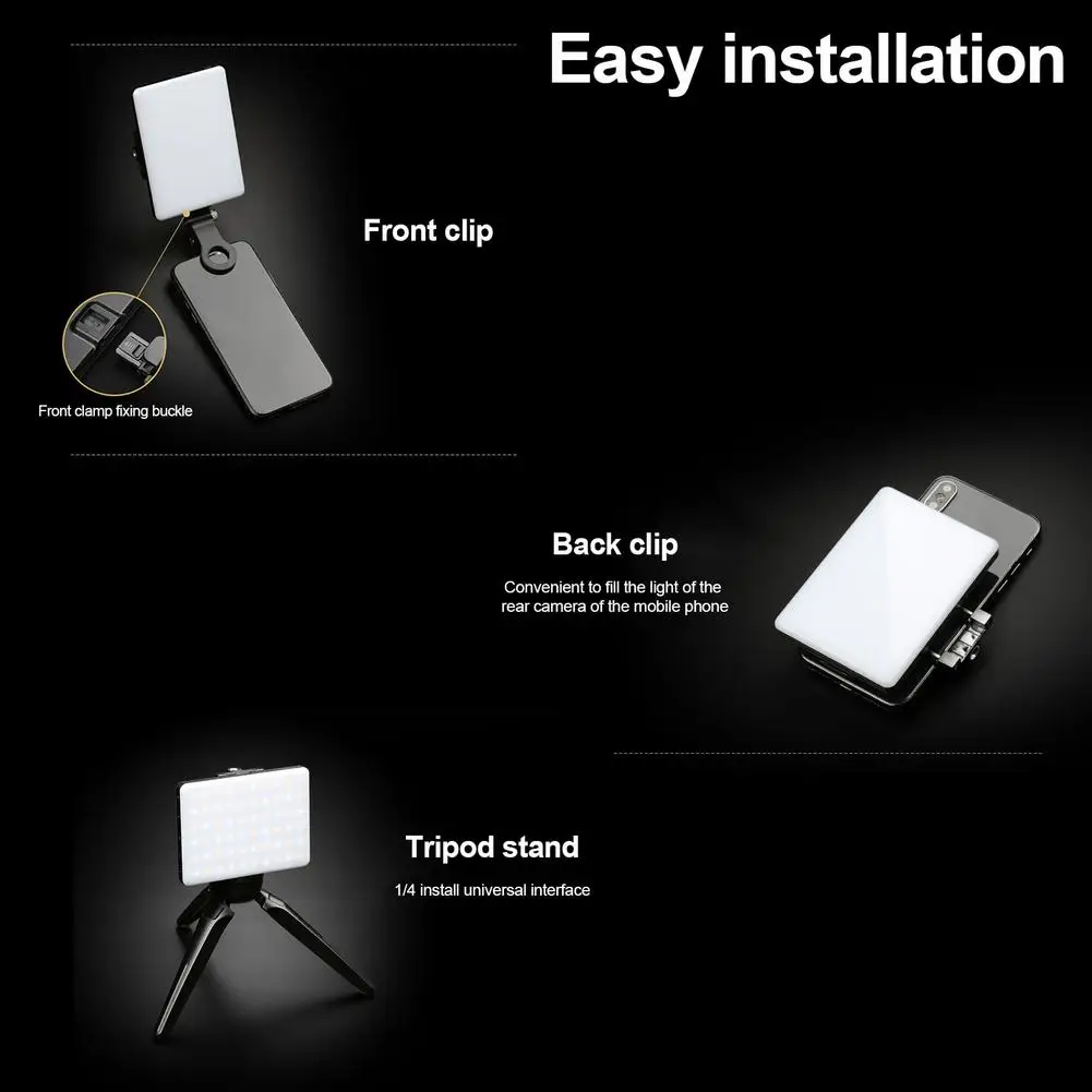 Mobile Phone Fill Light Handheld LED Live Broadcast Selfie Computer Video Conference Fill-in | Электроника