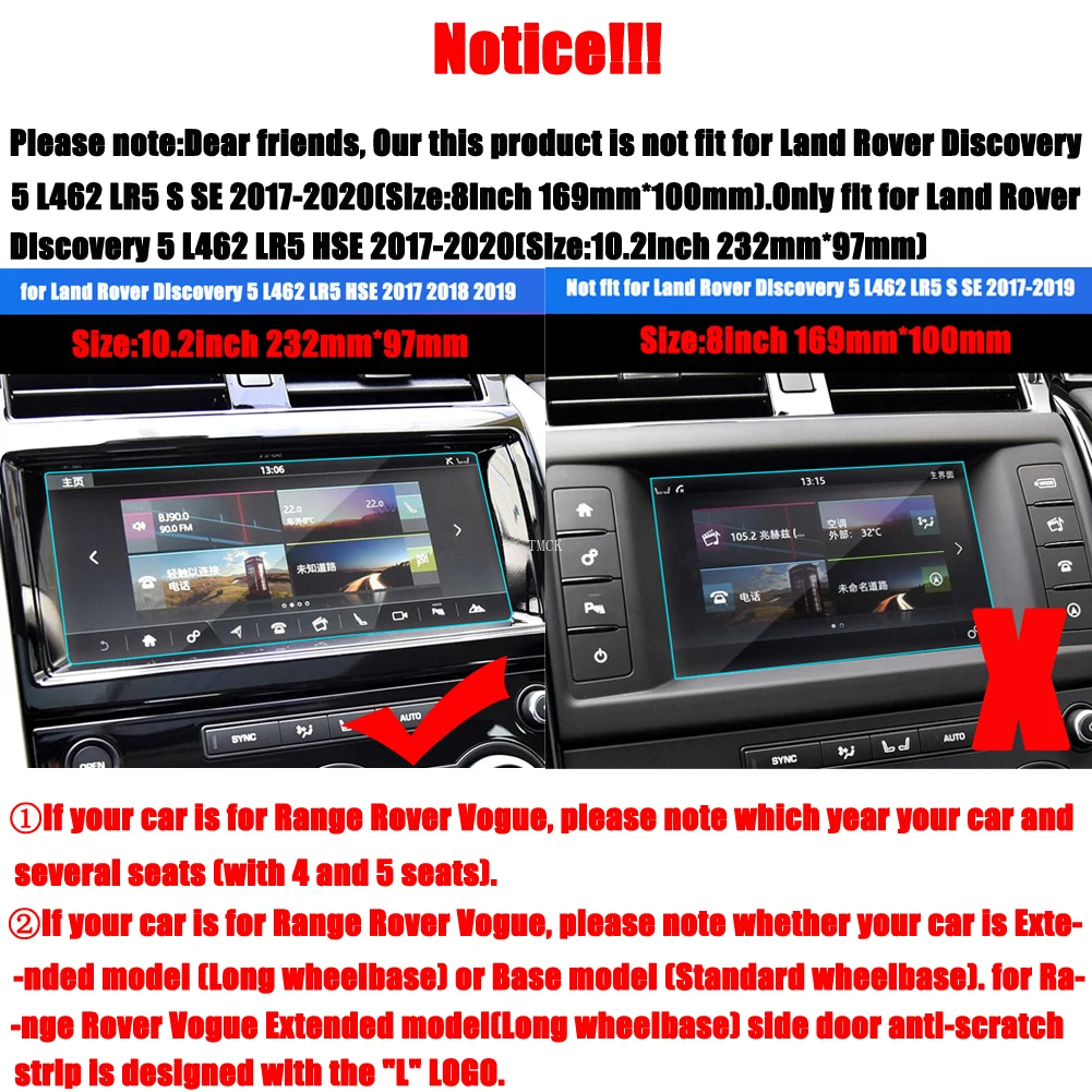 For Land Rover Discovery 5 L462 Sport Range Rover Sport Vogue Velar Evoque L494 L405 L551 Car Center Console Full Set TPU Film
For Land Rover Discovery 5 L462 Sport Range Rover Sport Vogue Velar Evoque L494 L405 L551 Car Center Console Full Set TPU Film