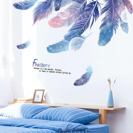 Blue Boho Star Feather Wall Sticker For Bedroom Living Bathroom Bar Kitchen Wall Decor Vinyl Decals Mural Room Design
Blue Boho Star Feather Wall Sticker For Bedroom Living Bathroom Bar Kitchen Wall Decor Vinyl Decals Mural Room Design