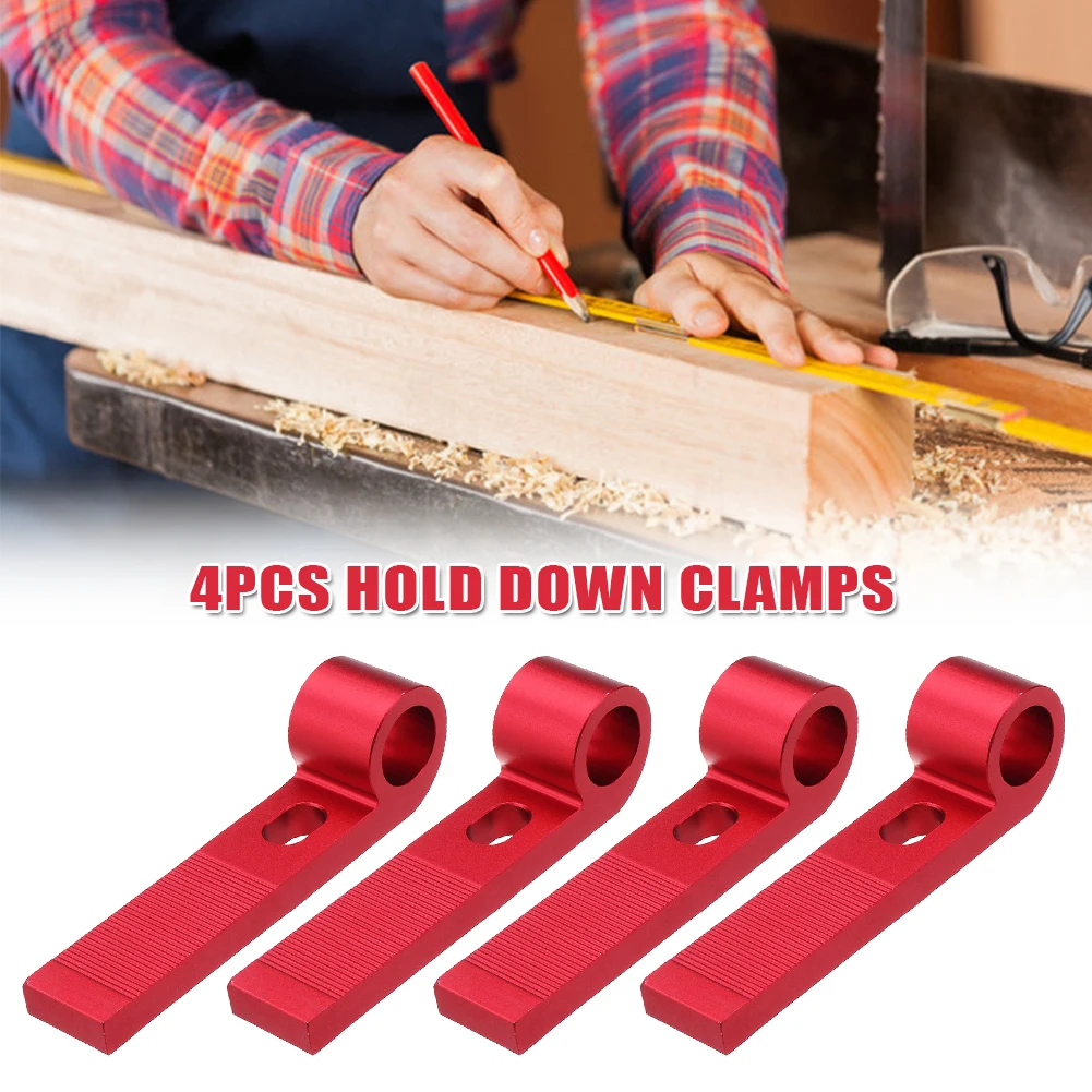 4pcs Aluminum Alloy Hold Down Clamp Metalworking Woodworking Tool Slide Block Screw Knob Quick Acting T Track Jig Fixture Miter
4pcs Aluminum Alloy Hold Down Clamp Metalworking Woodworking Tool Slide Block Screw Knob Quick Acting T Track Jig Fixture Miter
