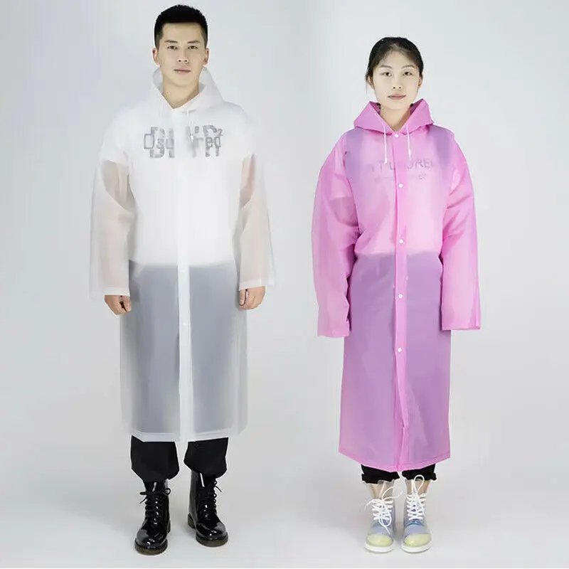 2020 Hot Men Women Waterproof Jacket EVA Button Hooded Raincoat Rain Coat Poncho Rainwear
2020 Hot Men Women Waterproof Jacket EVA Button Hooded Raincoat Rain Coat Poncho Rainwear