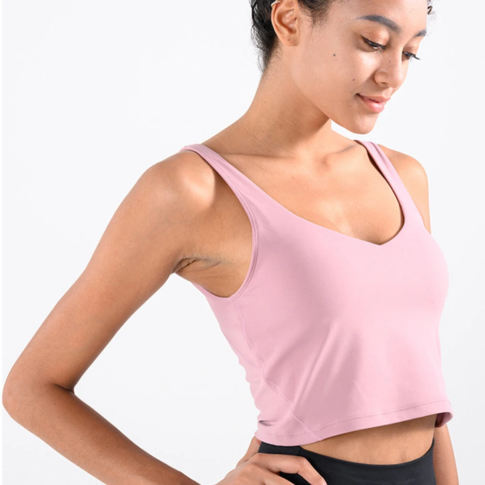Solid Sexy Women Vneck Workout Shirt Sleeveless Crop Top for Fitness Gym Wear Backless Sport Quick Dry Tank Top
Solid Sexy Women Vneck Workout Shirt Sleeveless Crop Top for Fitness Gym Wear Backless Sport Quick Dry Tank Top