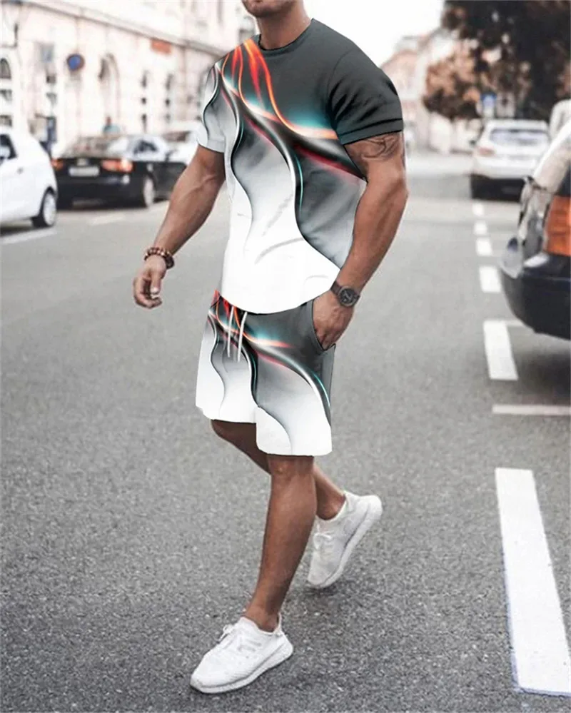 2021 Men's and Women's T-shirts + Suit 3D Printing Digital Printing T-shirt Suit Fashion Casual Lightning Pattern
2021 Men's and Women's T-shirts + Suit 3D Printing Digital Printing T-shirt Suit Fashion Casual Lightning Pattern