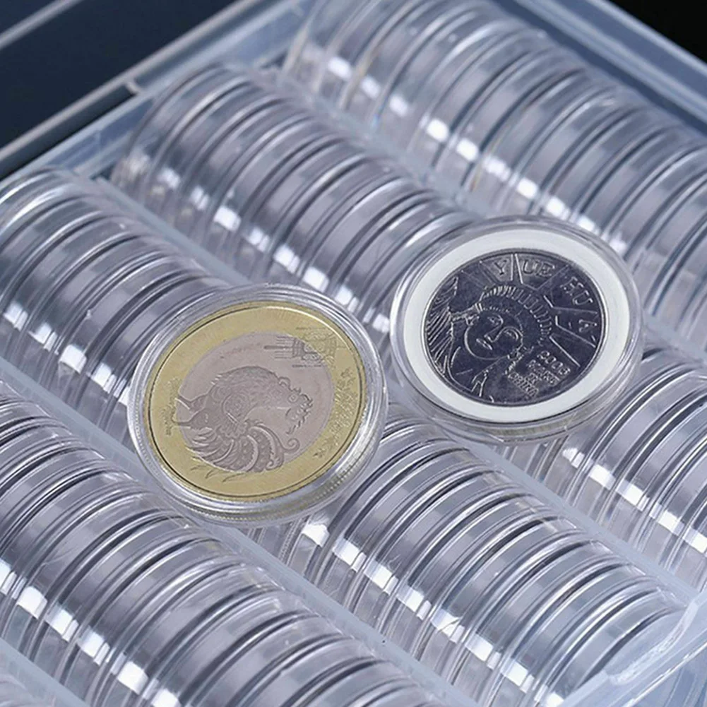30mm Clear Round Plastic Coin Capsule Box Holder 100pcs Coin Slabs Coin Storage Box HK3
30mm Clear Round Plastic Coin Capsule Box Holder 100pcs Coin Slabs Coin Storage Box HK3
