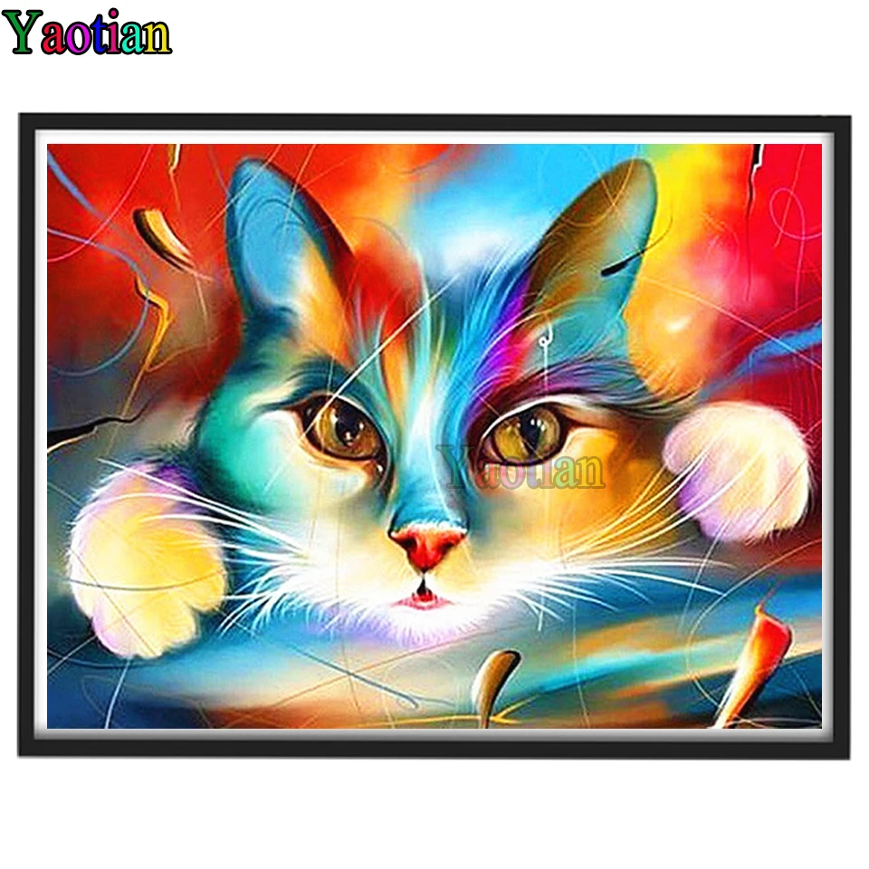 Full Square/Round 5D Diy Diamond Painting Color Animal Cat 3D Diamond Embroidery Cross Stitch Mosaic Art Home Decor
Full Square/Round 5D Diy Diamond Painting Color Animal Cat 3D Diamond Embroidery Cross Stitch Mosaic Art Home Decor