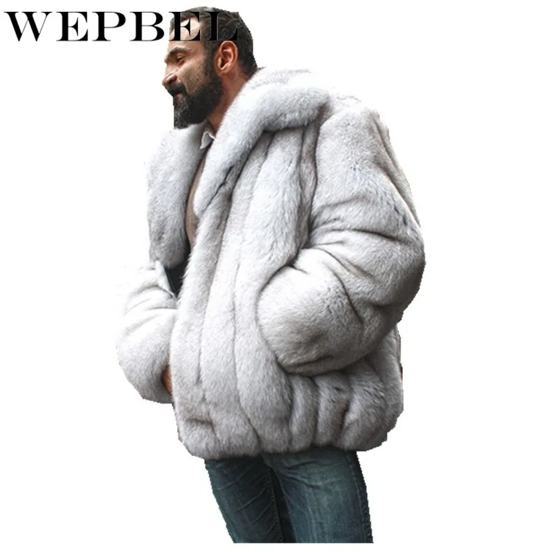 WEPBEL Men Warm Female Loose Thick Jacket Plus Size Autumn Winter Fleece Fur Coat Overcoat Outwear Turn Down Collar Cardigan
WEPBEL Men Warm Female Loose Thick Jacket Plus Size Autumn Winter Fleece Fur Coat Overcoat Outwear Turn Down Collar Cardigan