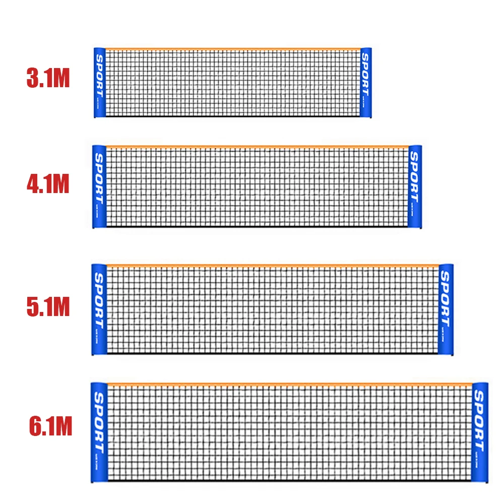 

3.1m * 0.76m Standard Professional Tennis Training Net Without Bracket Portable Badminton Tennis Net for Outdoor Sports