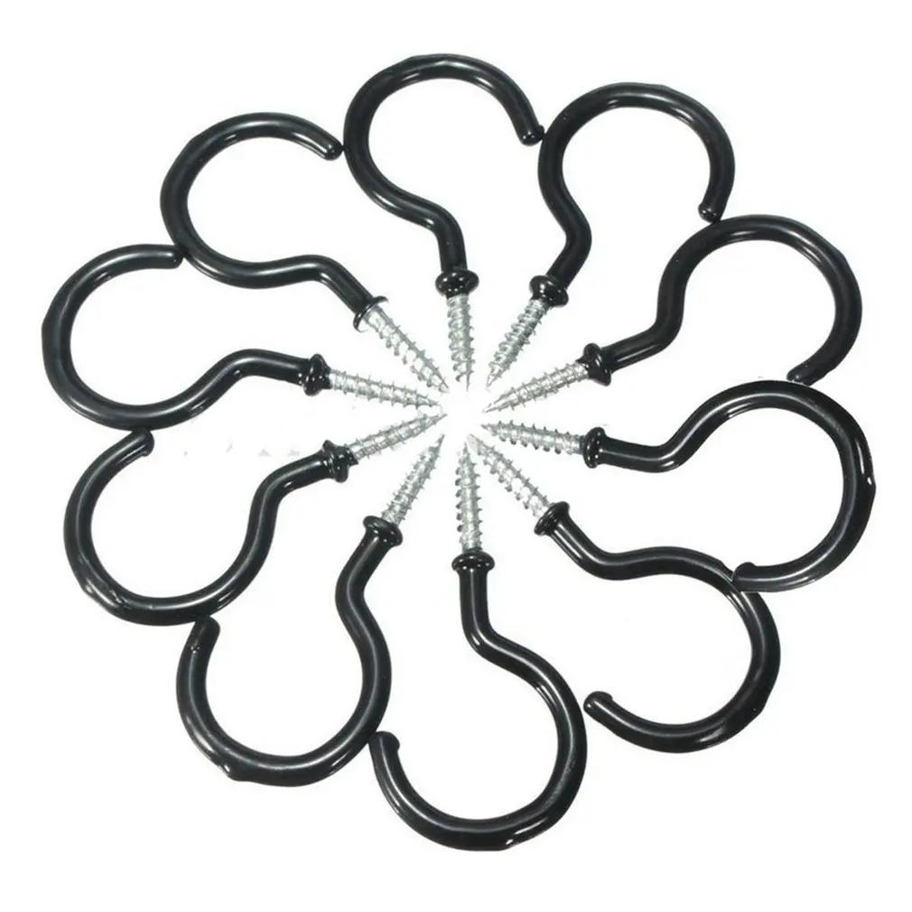 12 Pcs Hooks Screw-in Ceiling Hooks Shouldered Mug Cup Hooks Steel Plastic Coated Question Mark Hook Kitchen Plastic Hook
12 Pcs Hooks Screw-in Ceiling Hooks Shouldered Mug Cup Hooks Steel Plastic Coated Question Mark Hook Kitchen Plastic Hook