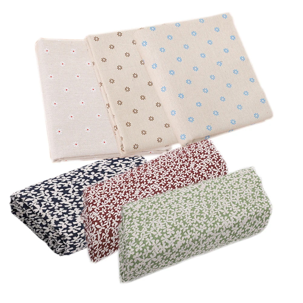 6pcs/lot Printed Small floral Pattern Linen Cotton Fabric Patchwork Cloth DIY Sewing Quilting Material Handwork Cloth Accessory
6pcs/lot Printed Small floral Pattern Linen Cotton Fabric Patchwork Cloth DIY Sewing Quilting Material Handwork Cloth Accessory