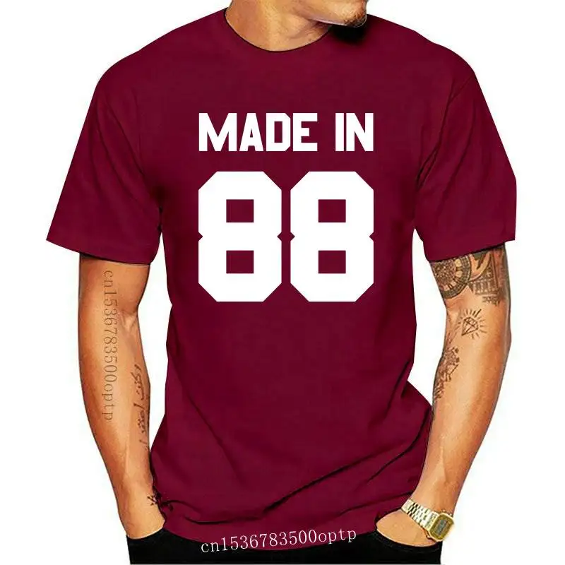 Made In '88 - Mens T-Shirt 28th Birthday - Present - Gift -1988 Print T Shirt Mens Short Sleeve Hot Tops Tshirt
Made In '88 - Mens T-Shirt 28th Birthday - Present - Gift -1988 Print T Shirt Mens Short Sleeve Hot Tops Tshirt