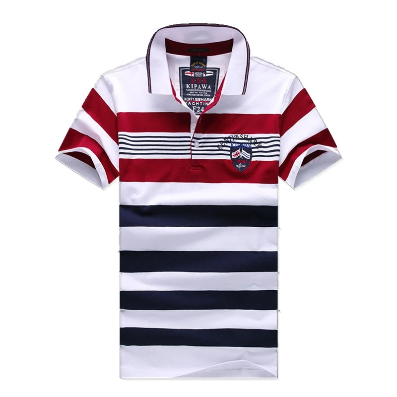 Summer Men's Casual Breathable Striped High Quality Short Sleeve Thin Polo Shirt 2020 New Cotton Fashion Lapel Shark Brand Tops
Summer Men's Casual Breathable Striped High Quality Short Sleeve Thin Polo Shirt 2020 New Cotton Fashion Lapel Shark Brand Tops